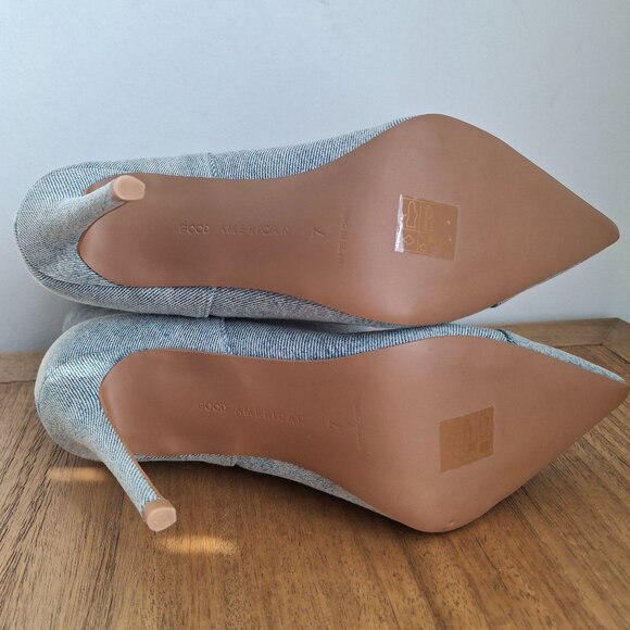 Good American | Slouchy Ankle Boots (Indigo) | Women's US 7 - Picture 7 of 8